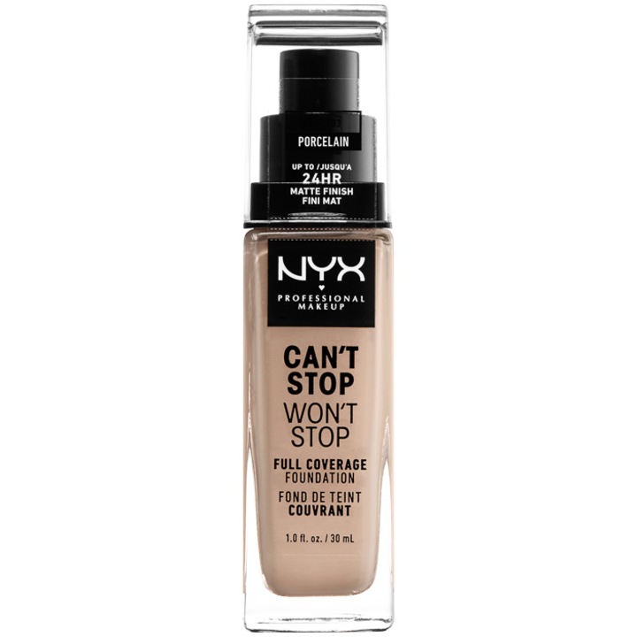 Фон дьо тен NYX PM Can't Stop Won't Stop 3 Porcelain, 30 мл