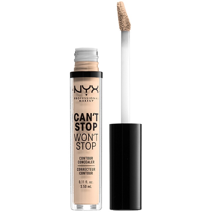 Corector cearcane si imperfectiuni NYX PM Can't Stop Won't Stop 4 Light Ivory, 3.5 ml