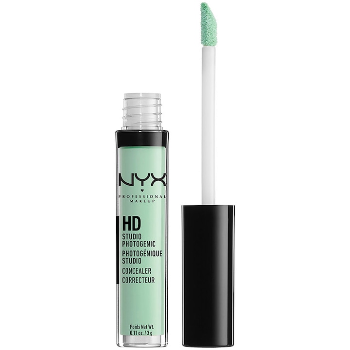 Коректор NYX PM HD Concealer Wand 12 Green, За тъмни кръгове и несъвършенства, 3 гр