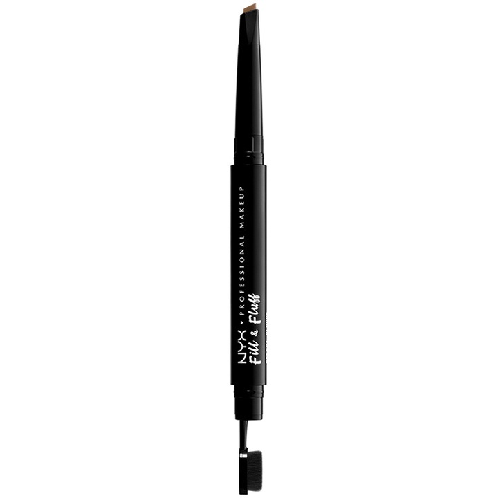 Creion pentru sprancene NYX PM Fill&Fluff Eyebrow Pomade 2 Taupe, 0.2 g