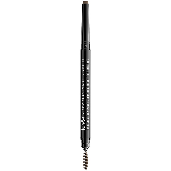 Creion pentru sprancene NYX PM Precision Brow 4 Ash Brown, 0.13 g