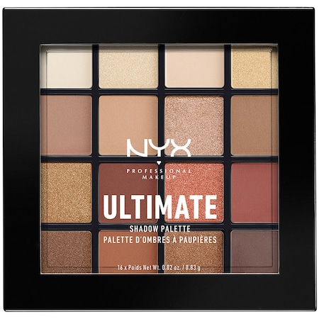 Paleta farduri de pleoape NYX PM Ultimate Shadow 3 Warm Neutrals, 13.3 g