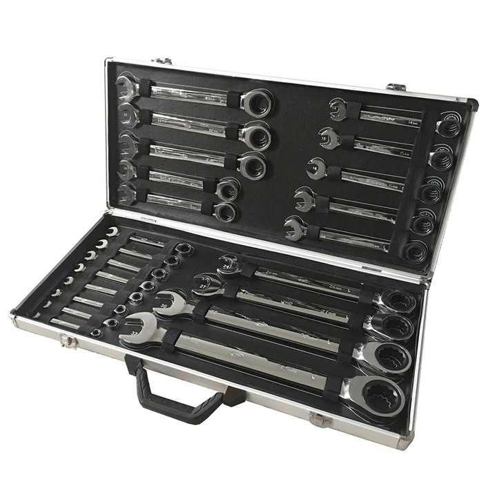 Set de 22 chei combinate cu ratchet, JBM