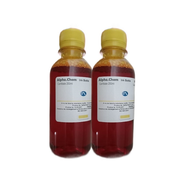 Batch Tintás üveg AlphaChem kompatibilis HP (991X) 2x200ml M0J98AE Sárga