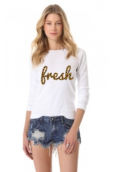 Bluza Fresh - Alb, M Bluza Fresh - Alb, M