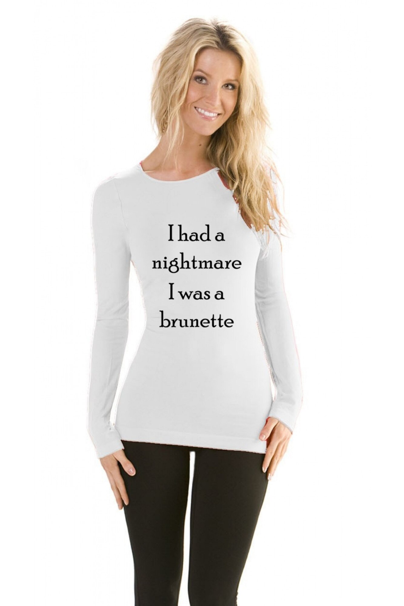 Bluza de dama I Had a Nightmare - Alb, XL