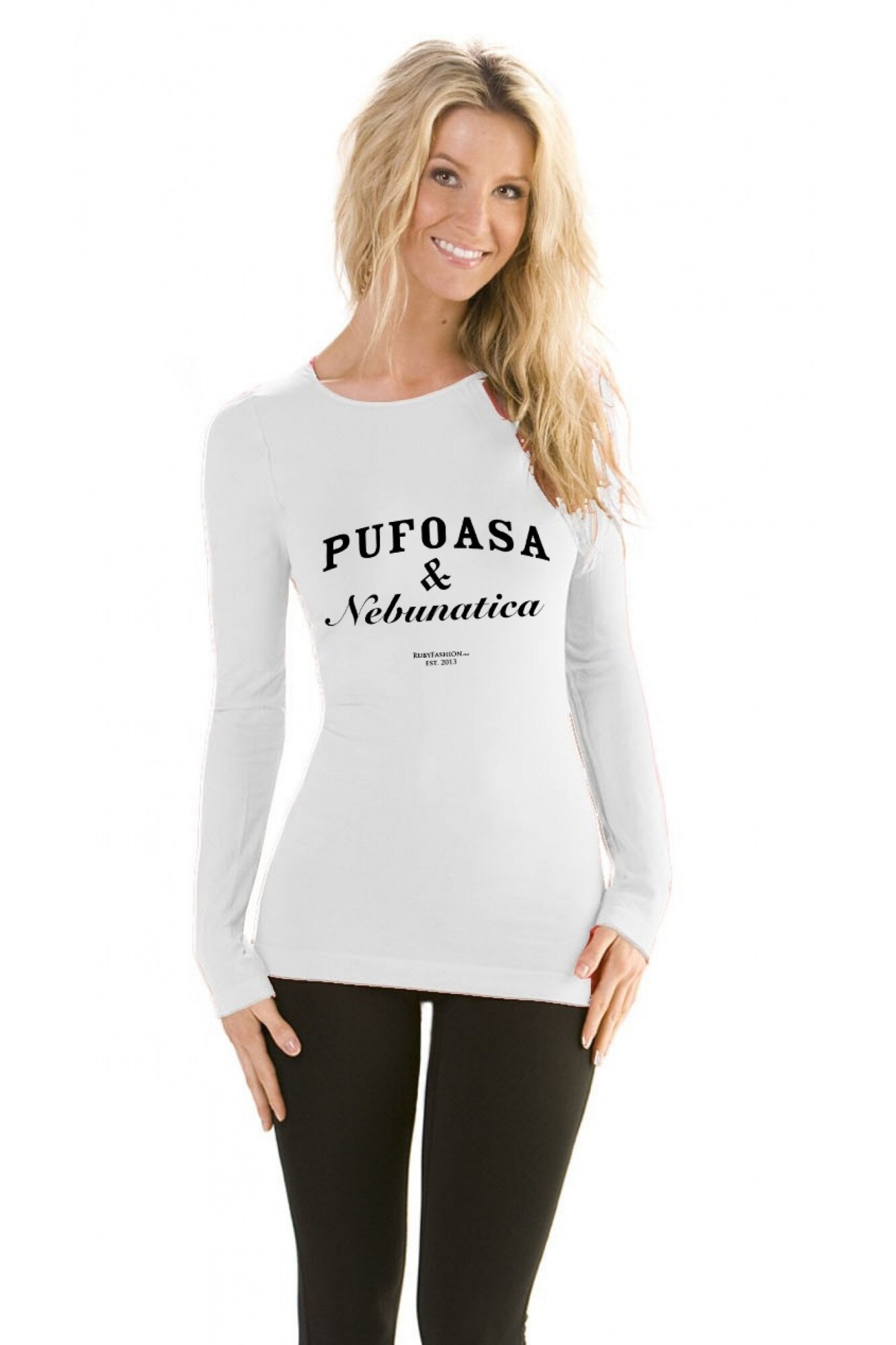 Bluza Pufoasa si Nebunatica, THEICONIC, Alb
