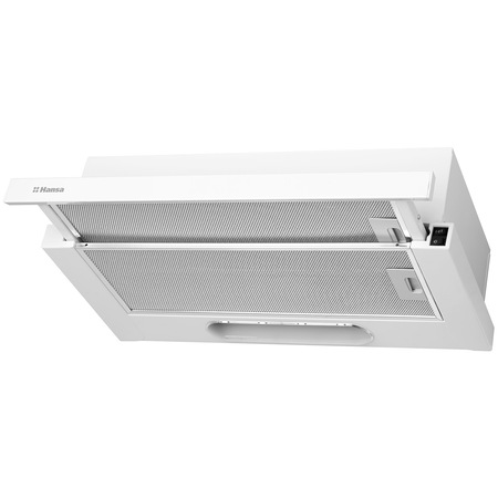 Hota incorporabila telescopica Hansa OTC611WH, Putere de absorbtie 198 mc/h, 1 motor, 60 cm, Alb