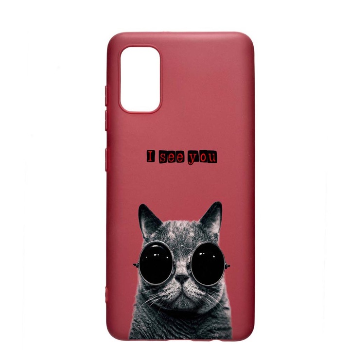 Силиконов калъф Unique за Oppo A54 5G, I See You, Pomegranate, PG 9