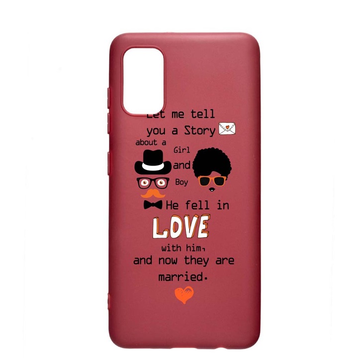 Силиконов калъф Unique за Huawei P Smart (2021), Married, Pomegranate, PG 42