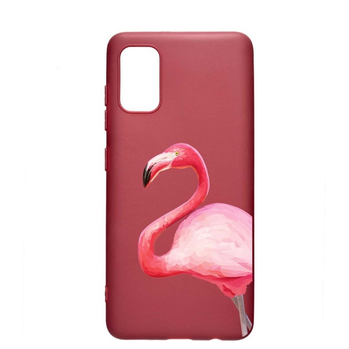 Husa Silicon, Compatibila Cu Oppo A54 5G, Flamingo, rezistenta la uzura, PG 55