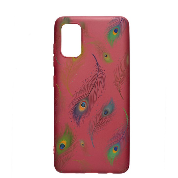Силиконов калъф Unique за Oppo A54 5G, Peacock, Pomegranate, PG 152