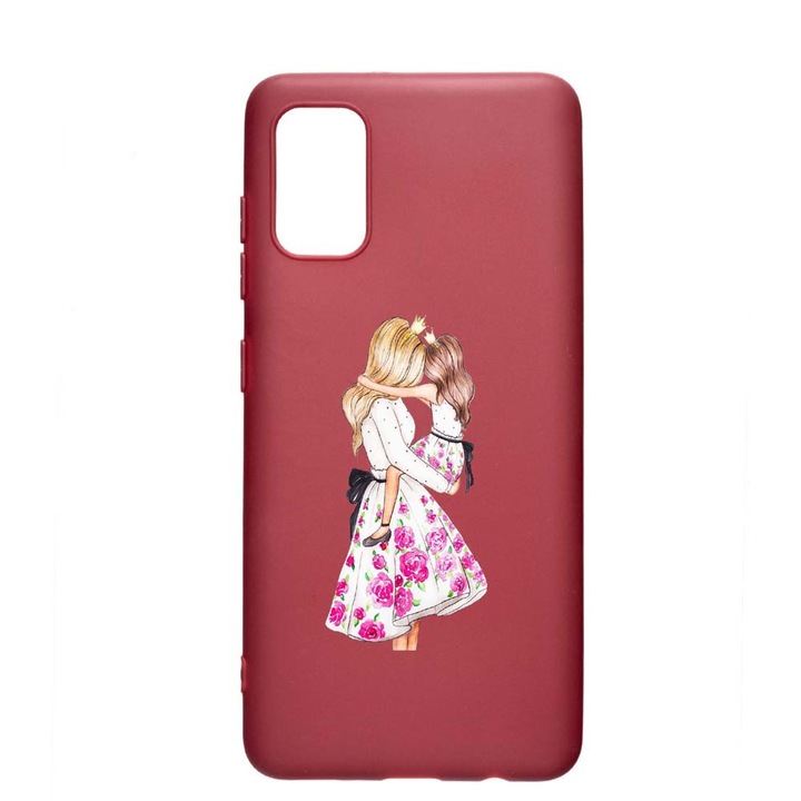 Силиконов калъф Unique за Huawei P Smart (2021), Princesses Girl Mom, Pomegranate, PG 554
