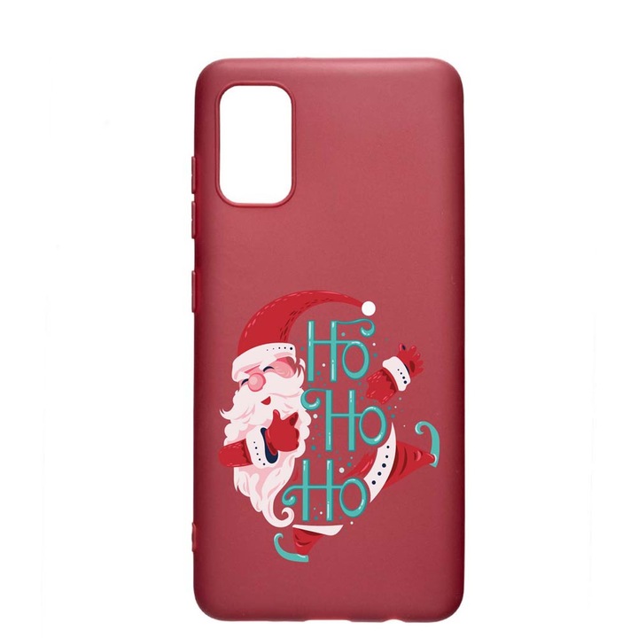 Силиконов калъф Unique за Huawei P Smart (2021), Ho Ho Ho Santa Claus, Pomegranate, PG 869
