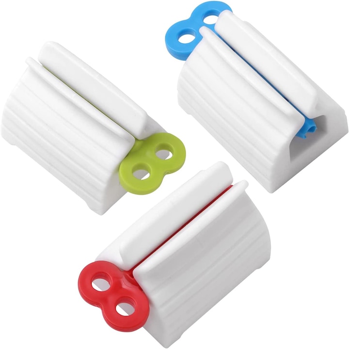 Dispozitiv pentru stors pasta de dinti Parafasa, ABS, 5.2 x 3.8 cm, Multicolor