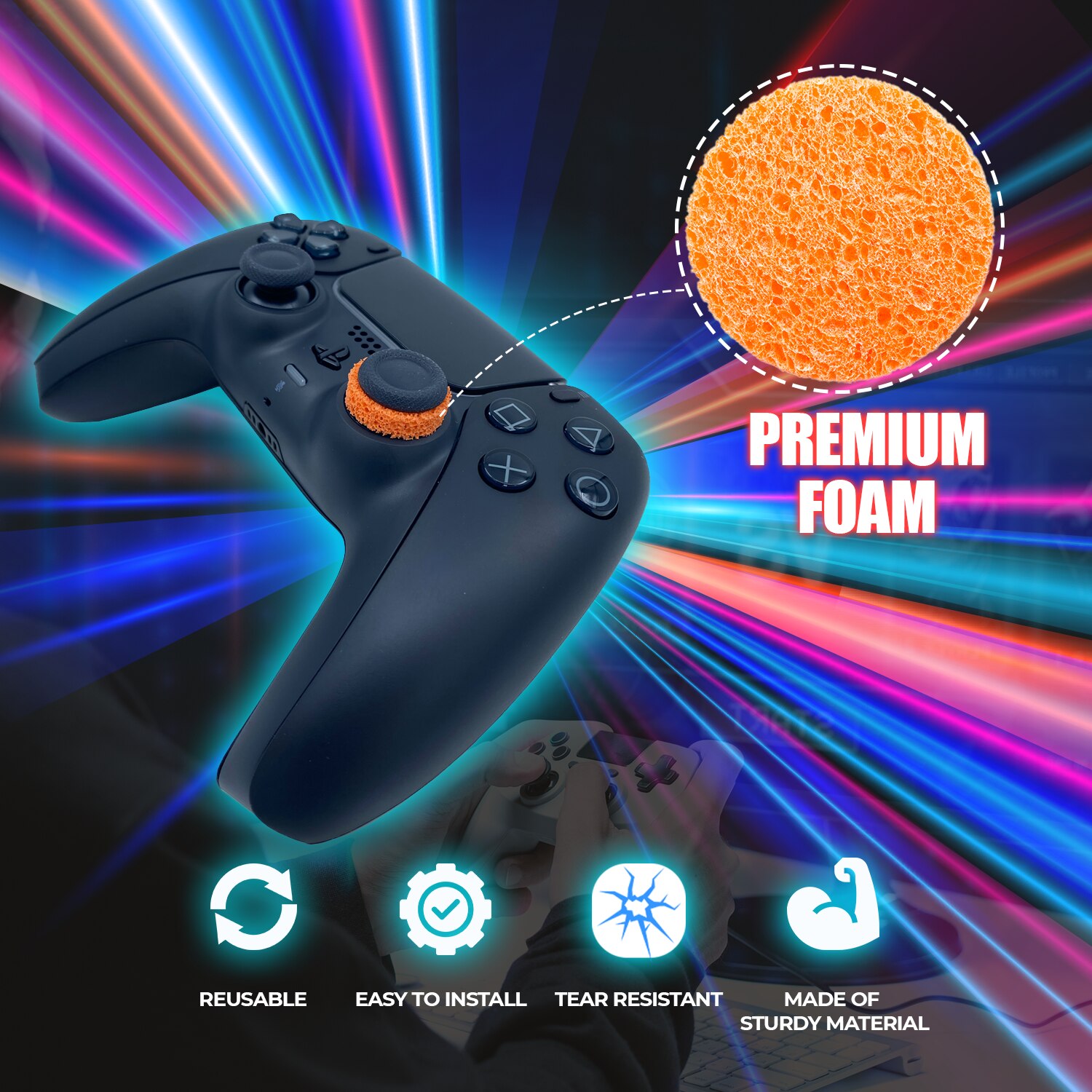 Set Protectie Thumb Grip CS Consoleskins, pentru PS5, PS4, Xbox and Switch  Pro 