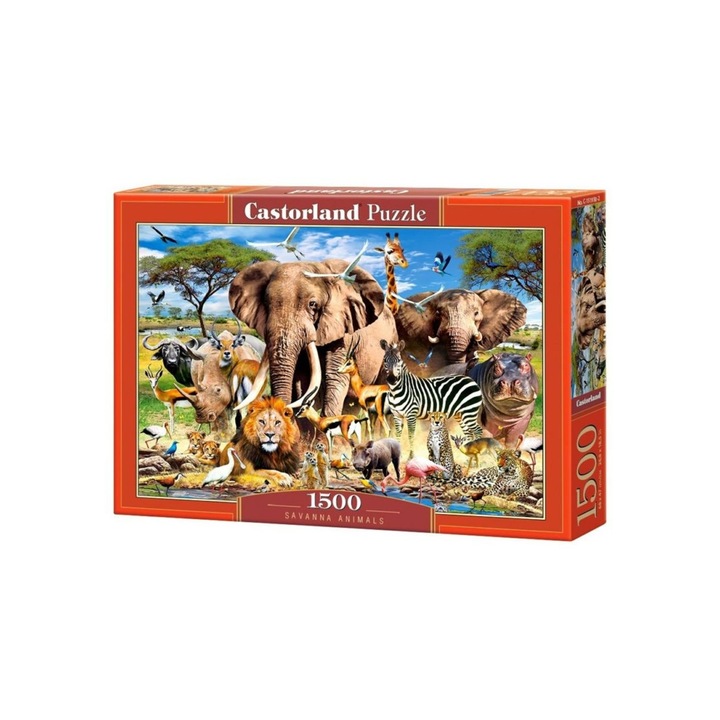 Castorland 1500 db-os puzzle - A szavanna állatai (C-151950)