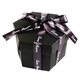 Кутия за подарък Createur, Шестоъгълна, Черен