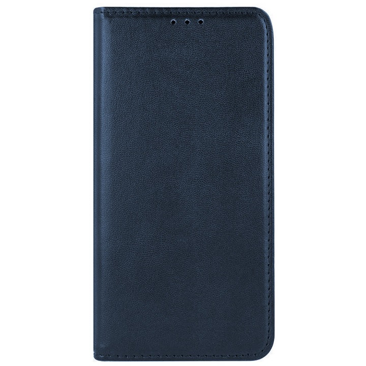 PU bőr kihajtható tok Samsung Galaxy A12 / M12 telefonhoz, mágneses záródás, könyvtípus, kártyatartó, teljes védelem, kék