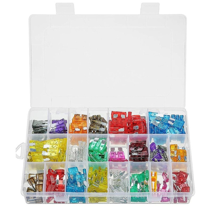 Set 250 sigurante auto Parafasa, Standard/Mini, Aliaj zinc/Plastic, Multicolor