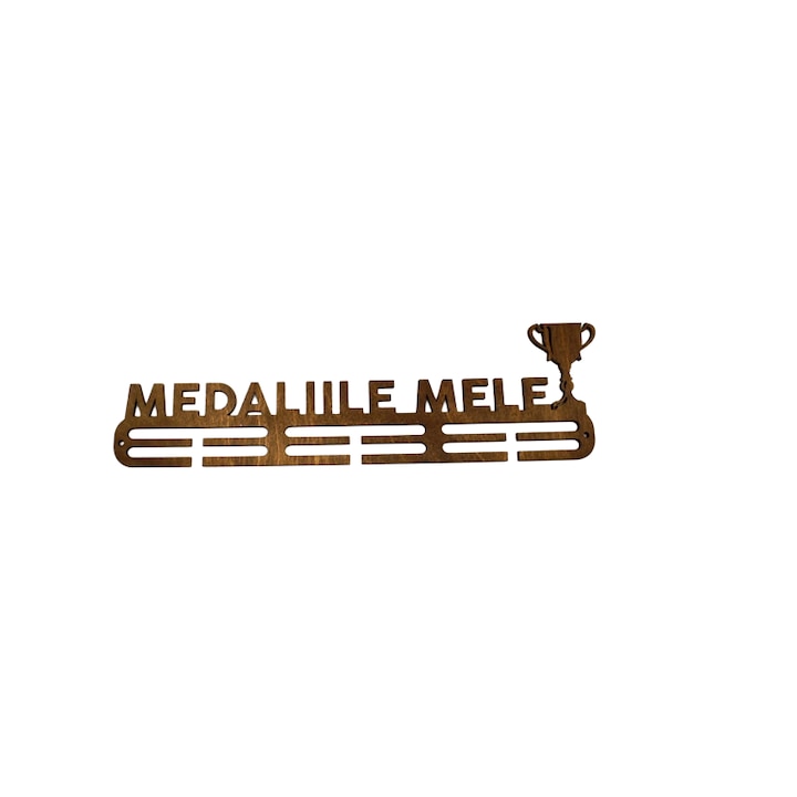 Suport Medaliile Mele pentru Sportivi, Lemn, maro, 50 cm