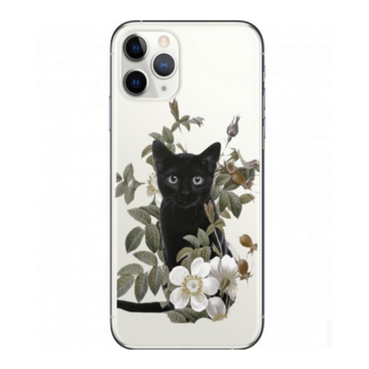 Протектор за Apple Iphone 12 Pro Max, Black Cat, многоцветен