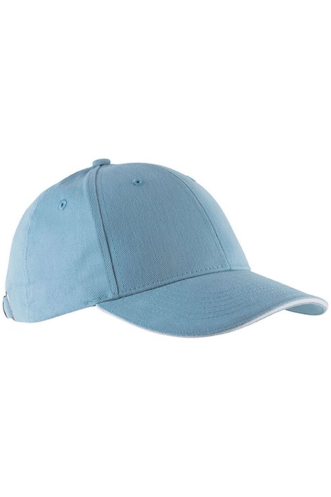 Sapca unisex 6P Orlando KP011, albastru deschis/alb