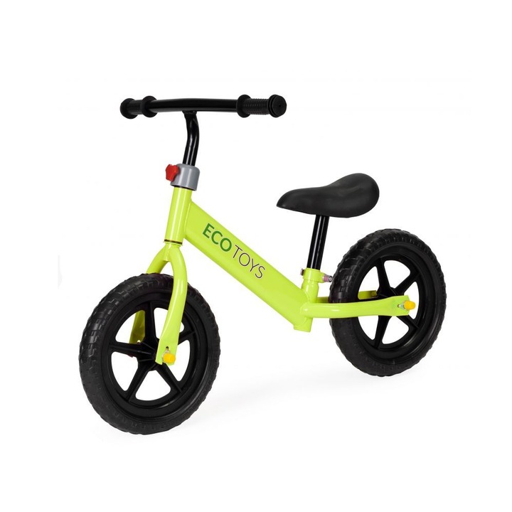 Bicicleta de Echilibru Fara Pedale, Bigshot BSJM763V, pentru Copii, Roti Eva, Sa Reglabila, Verde