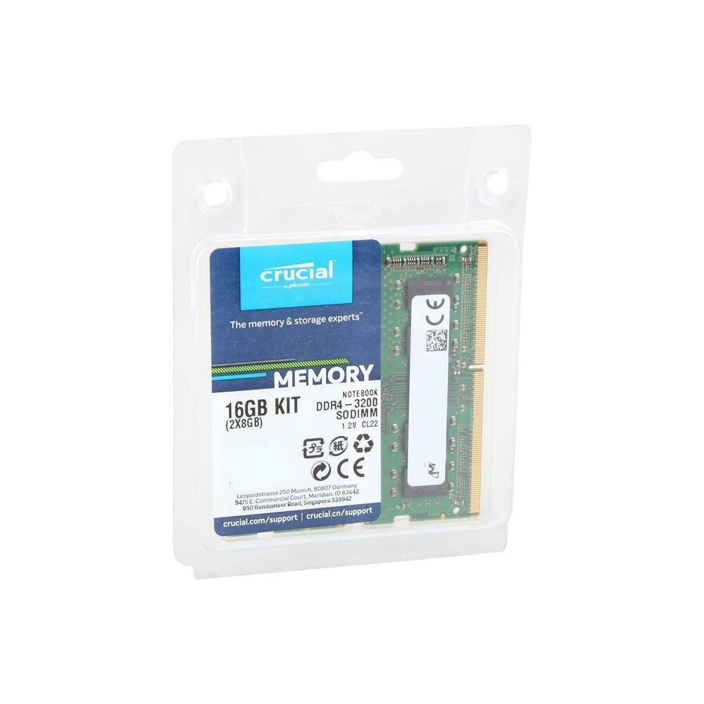 Memorie Laptop Crucial, Sodimm, 16GB 2x8GB, DDR4, 3200Mhz