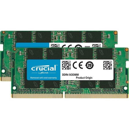 crucial 2x16GB SODIMM DDR4 3200MHz メモリ Memorie Laptop Crucial, Sodimm, 16GB 2x8GB, DDR4, 3200Mhz