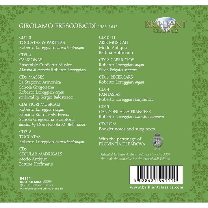 Frescobaldi - Complete Edition 15CD