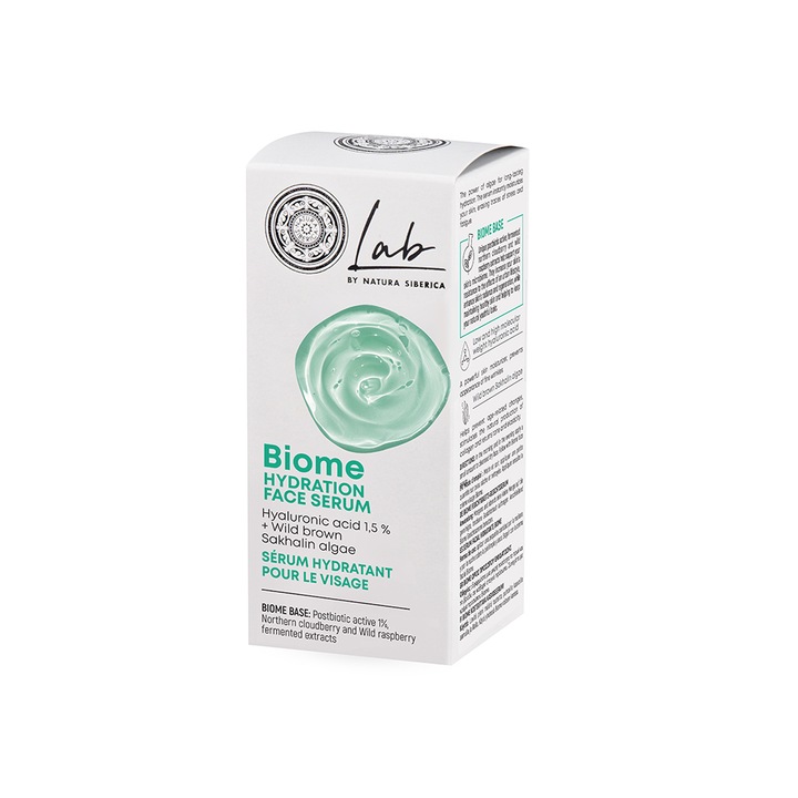 Serum de fata pentru hidratarea pielii, Natura Siberica Biome, 30 ml