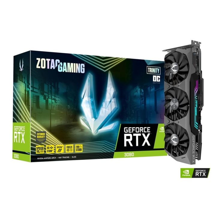 ZOTAC GeForce Trinity RTX 3080 12GB OC GDDR6X 384bit LHR (ZT-A30820J-10PLHR)