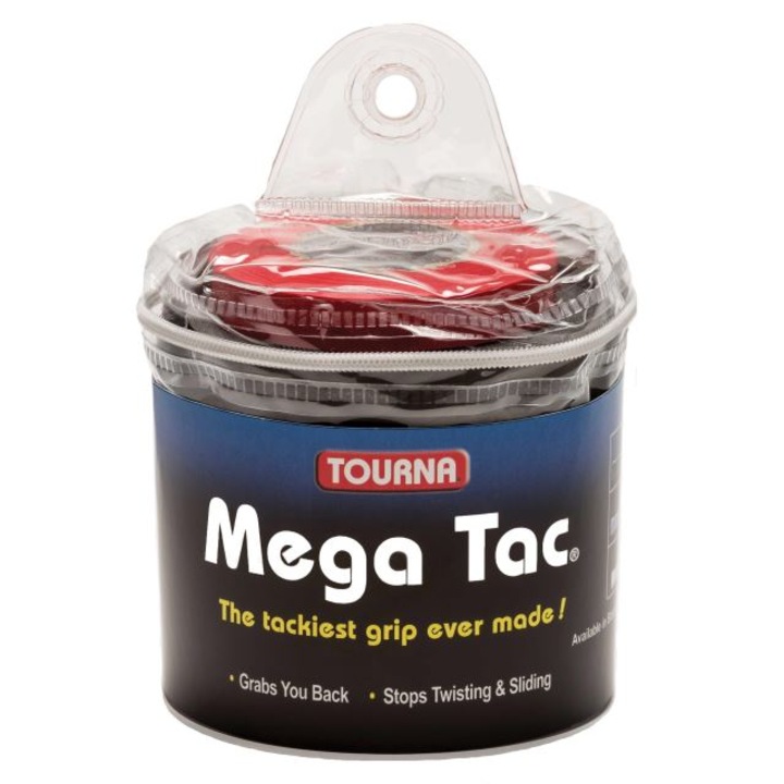 Tourna MEGA TAC markolat bandázs készlet, 30 db, szuper tapadós, fekete