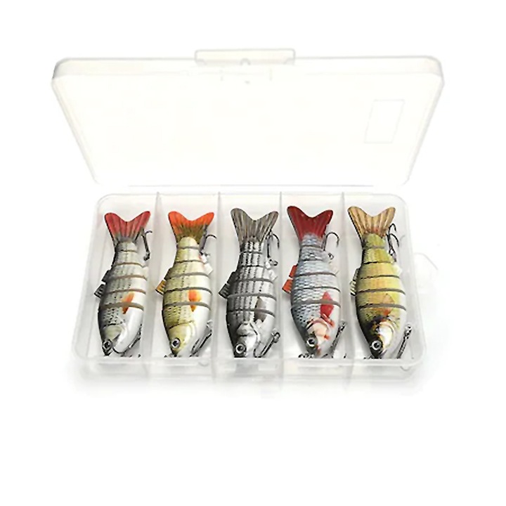 Set 5 momeli vobler, ABS, 19.5 g, 10 cm, Multicolor