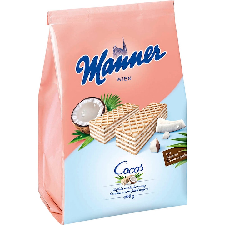 Napolitane Manner cocos 400g