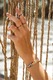Bratara mesaj cod Morse "LIVE LAUGH LOVE", reglabila, dama, snur matase, placat cu aur 24K, verde/rosu