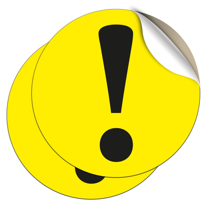 Set 2 Stickere Auto, Semn incepator, Stickermania, 10x10 cm