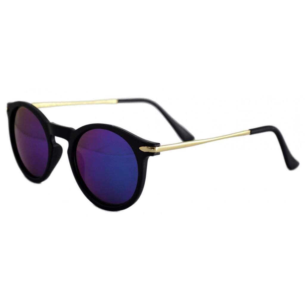 Ochelari de soare Wayfarer Passenger S Albastru cu reflexii - Negru Mat