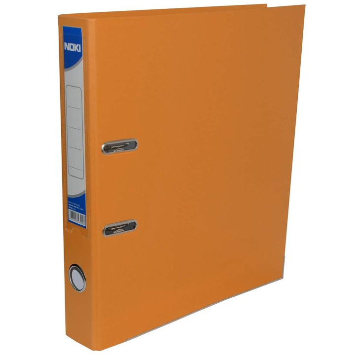 Biblioraft plastifiat Noki 7.5 cm portocaliu