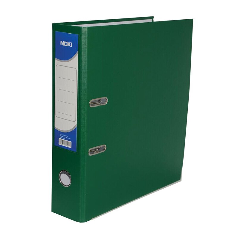 Biblioraft plastifiat Noki 7.5 cm verde