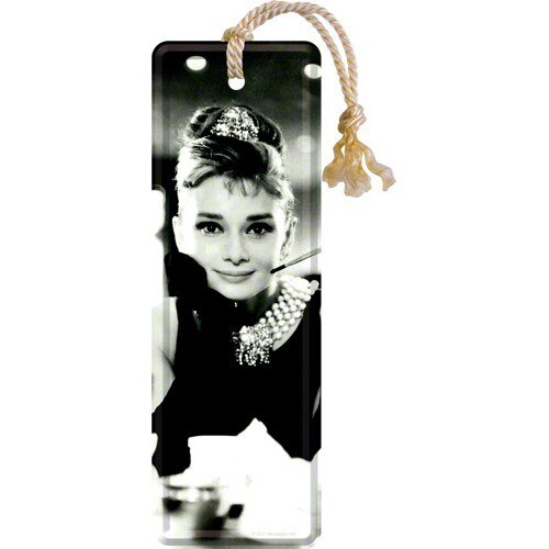 Semn de carte metalic - Audrey Hepburn