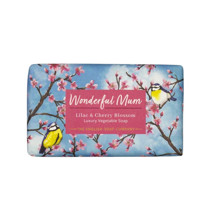 Сапун English Soap Company, Прекрасна Майка, Люляк и Черешов цвят, Серия По повод, Растителен, 190гр