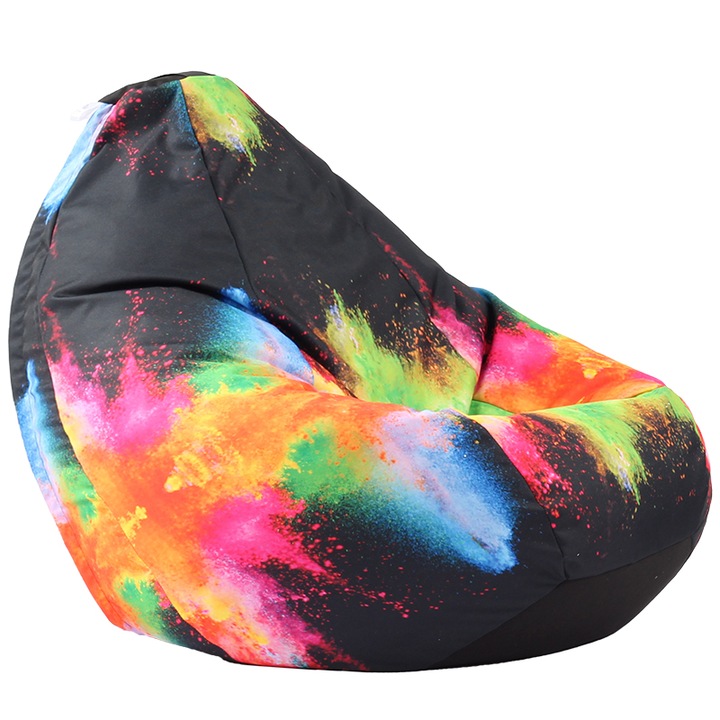 Калъф за пуф круша Pufrelax Nirvana Grande 320л., Colour Festival, Без пълнеж, водоустойчив, принт