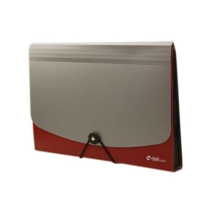 Гумено цветно куфарче Deli a4 с 12 отделения