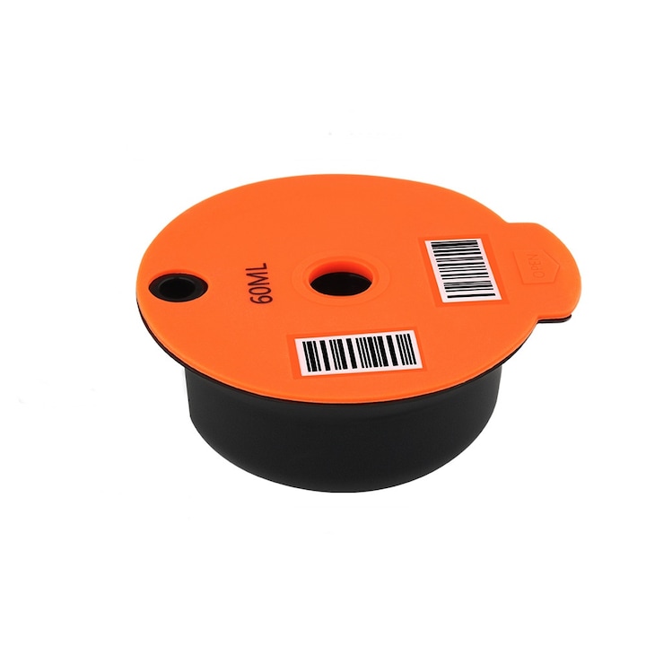Кафе капсула Bosch Tassimo, За многократна употреба, Неръждаема стомана/ABS пластмаса, Оранжева