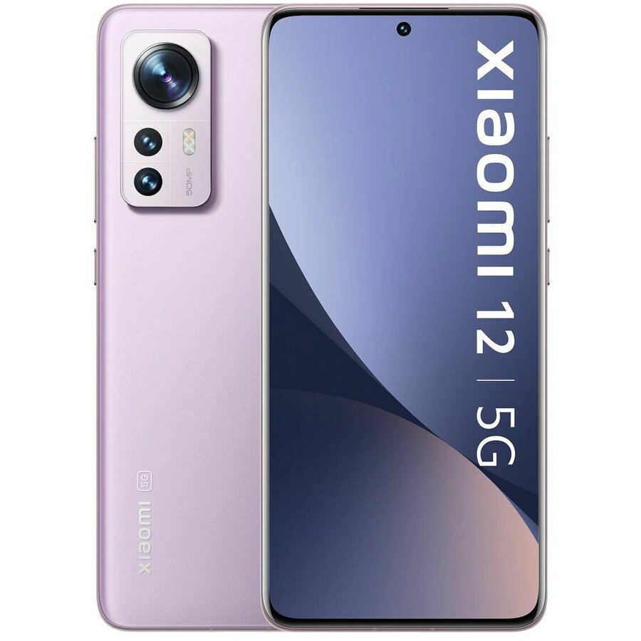 【おまけ付き】Xiaomi 12 パープル 8GB RAM 256GB ROM Telefon mobil Xiaomi 12, Dual SIM, 256GB, 8GB RAM, 5G, Purple