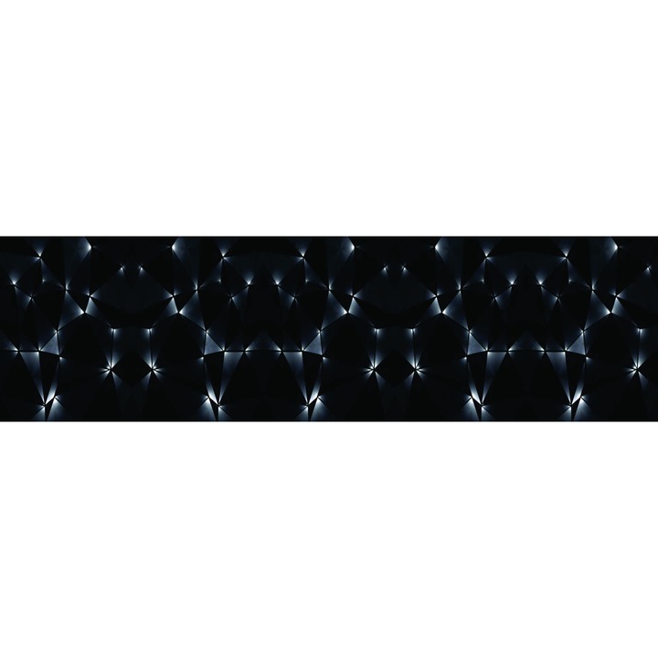 Panou sticla decorativa bucatarie 600 x 3000 mm Abstract A2 silicon inclus