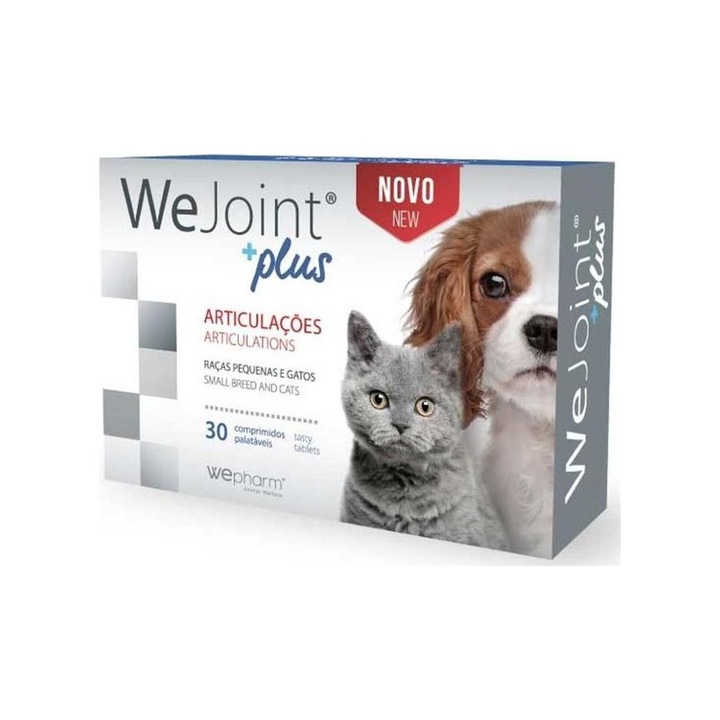 Supliment pentru caini si pisici WeJoint Plus Small Breed & Cat, Wepharm, 30 tablete