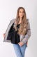 Jacheta dama cu gluga 7261, Gri Argintiu, S